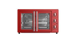 Galanz Retro French Door Toaster Oven - hot rod red - Front_Zoom