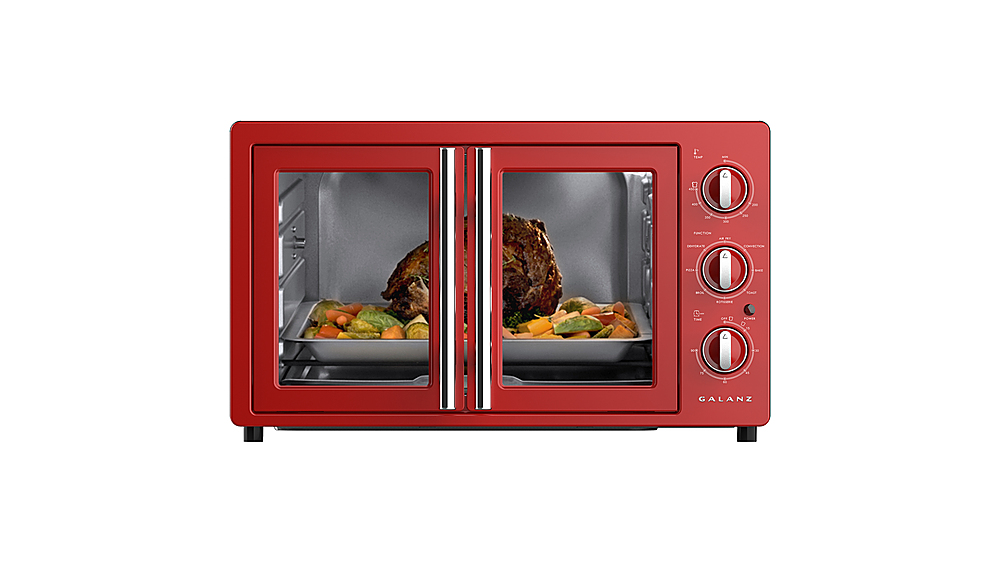 Best Buy: Galanz Retro French Door Toaster Oven hot rod red GRSK2A15RDMA18