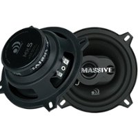 Massive Audio - MX Series 5.25-Inch 2-Way Coaxial Speakers Pair - Black - Front_Zoom