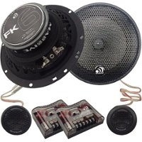 Massive Audio - FK Series 6.5-Inch 2-Way Component Kit Speakers Pair - Black - Front_Zoom