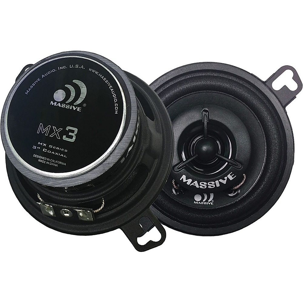 twee tekort reguleren Best Buy: Massive Audio MX Series 3.5-Inch 2-Way Coaxial Speakers Pair  Black MX3