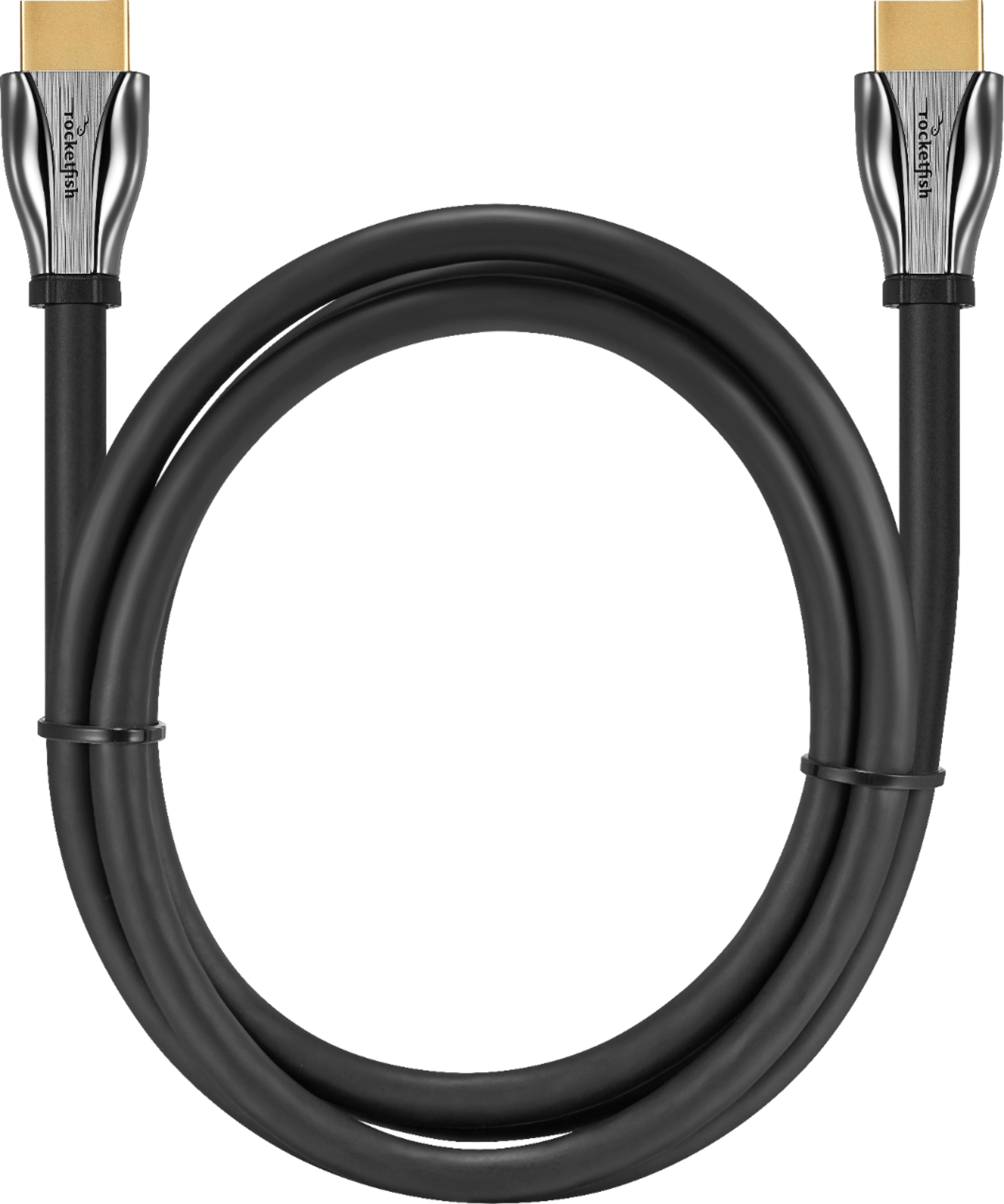 Alt View 21. Rocketfish™ - 4' 8K Ultra High Speed HDMI® 2.1 Certified Cable - Black.