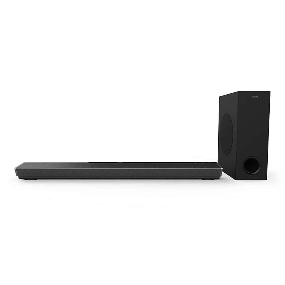 Angle View: Philips - 3.1-Channel Home Theater Speaker System with Wireless Subwoofer - Black
