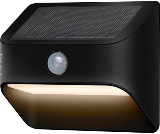 Front Zoom. Ring - Solar Powered Smart Lighting Steplight - Black.