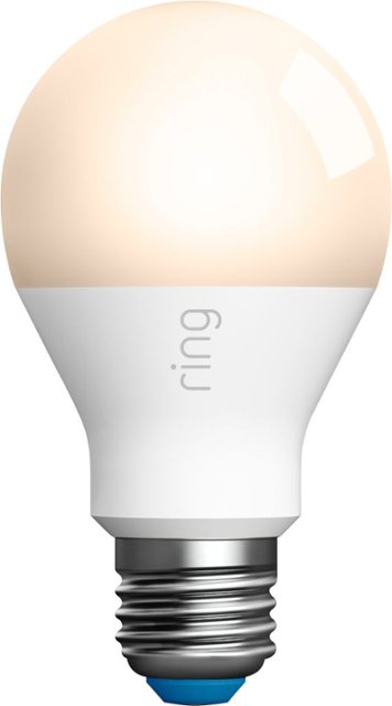 Front Zoom. Ring - A19 Wi-Fi Smart LED Bulb - White.
