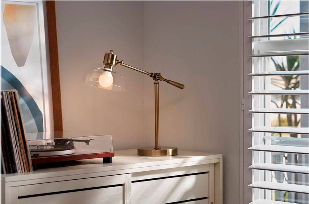 Alt View 11. Ring - A19 Wi-Fi Smart LED Bulb - White.