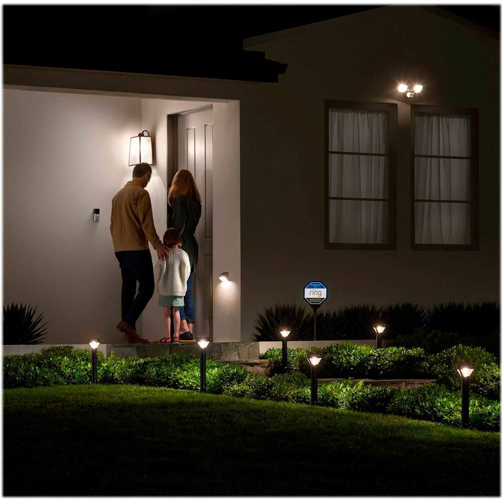 Alt View 13. Ring - Solar Powered Smart Lighting Pathlight - Black.
