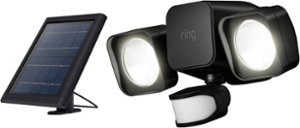 Ring - Smart Lighting Solar Floodlight - Black - Front_Zoom