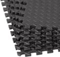 Angle Zoom. NEXT - 48ft Gym Flooring Exercise Mats - Black.