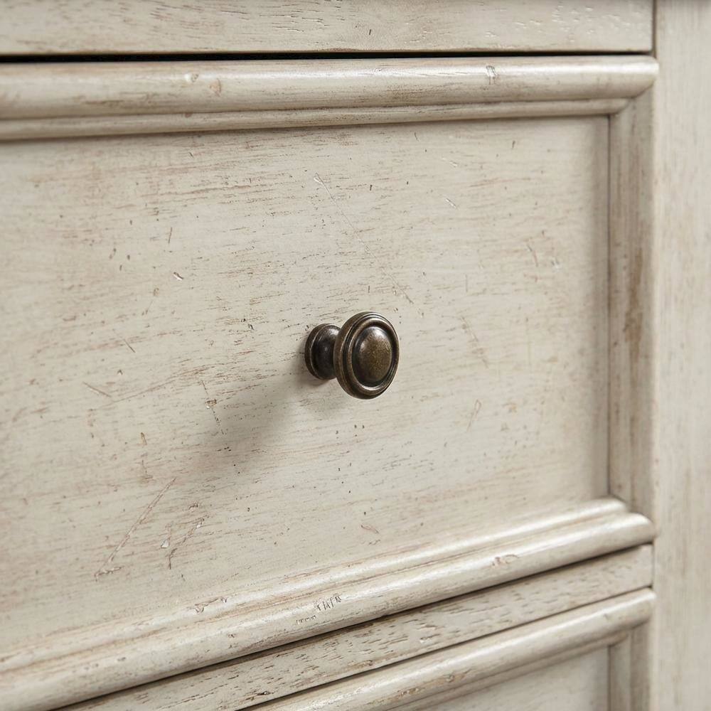 Back. Starlight Canyon Home - White Farmhouse Nightstand with Charging Station and Storage Space - White.
