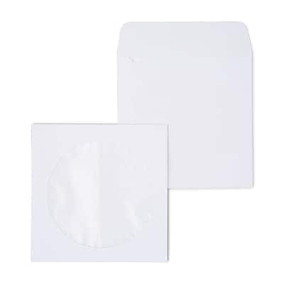 Staples - Open End CD/DVD Envelopes, 5" x 5", 50/Box - White