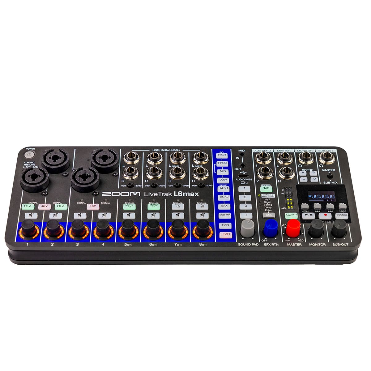 Zoom - LiveTrak L6max 12-Channel Portable Digital Mixer and Recorder