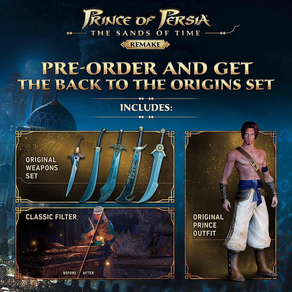 Angle View: Prince of Persia: The Sands of Time Remake Standard Edition - PlayStation 4, PlayStation 5
