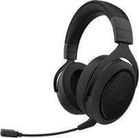 CORSAIR - HS70 wired stereo Gaming Headset with Bluetooth® for PC, Switch, PS5, PS4, Xbox Series X|S, Xbox One, Discord Certified - Black - Front_Zoom