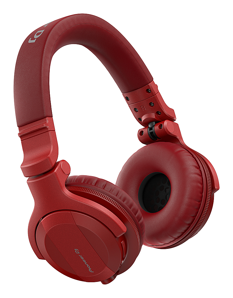 Angle View: Pioneer DJ - HDJ-CUE1BT Bluetooth DJ Headphones - Red