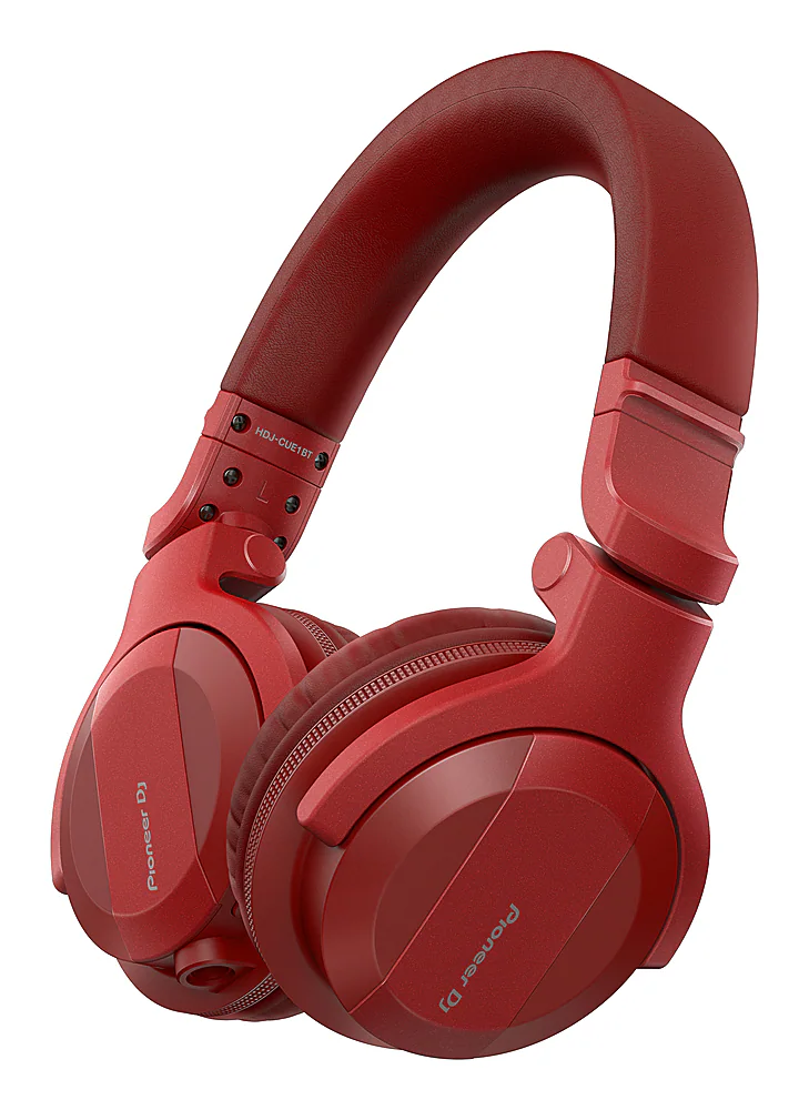 Pioneer DJ HDJ CUE1BT Bluetooth DJ Headphones Red HDJ-CUE1BT-R/XEGWL ...