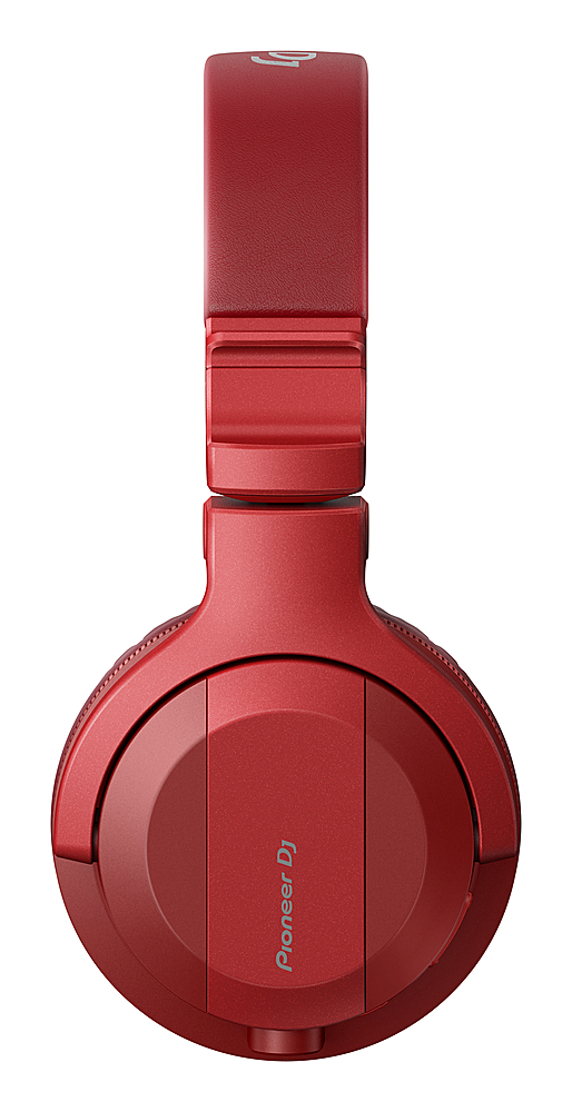 Left View: Pioneer DJ - HDJ-CUE1BT Bluetooth DJ Headphones - Red