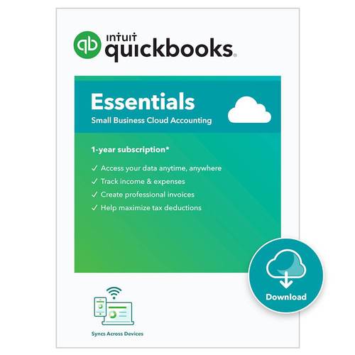 Intuit - QuickBooks Online Essentials 2021 (1-Year Subscription) - Mac, Windows [Digital]