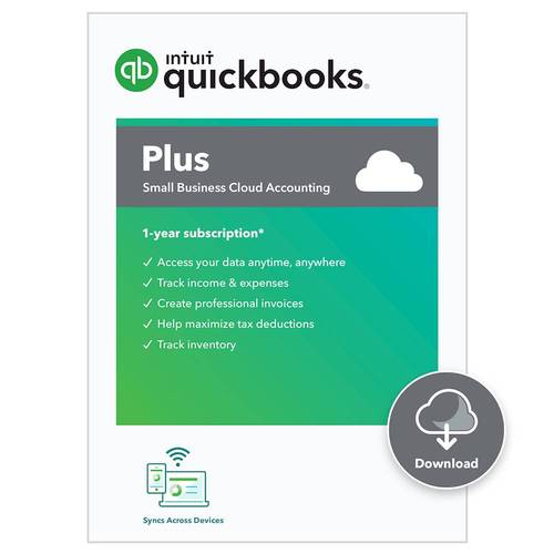 Intuit - QuickBooks Online Plus 2021 (1-Year Subscription) - Mac, Windows [Digital]