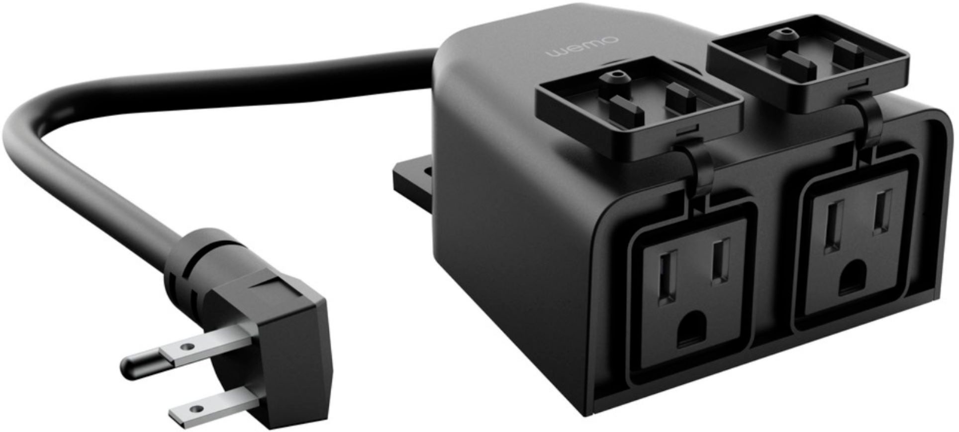Etekcity - Smart Outdoor WiFi Outlet Plug (2-Pack) - Black