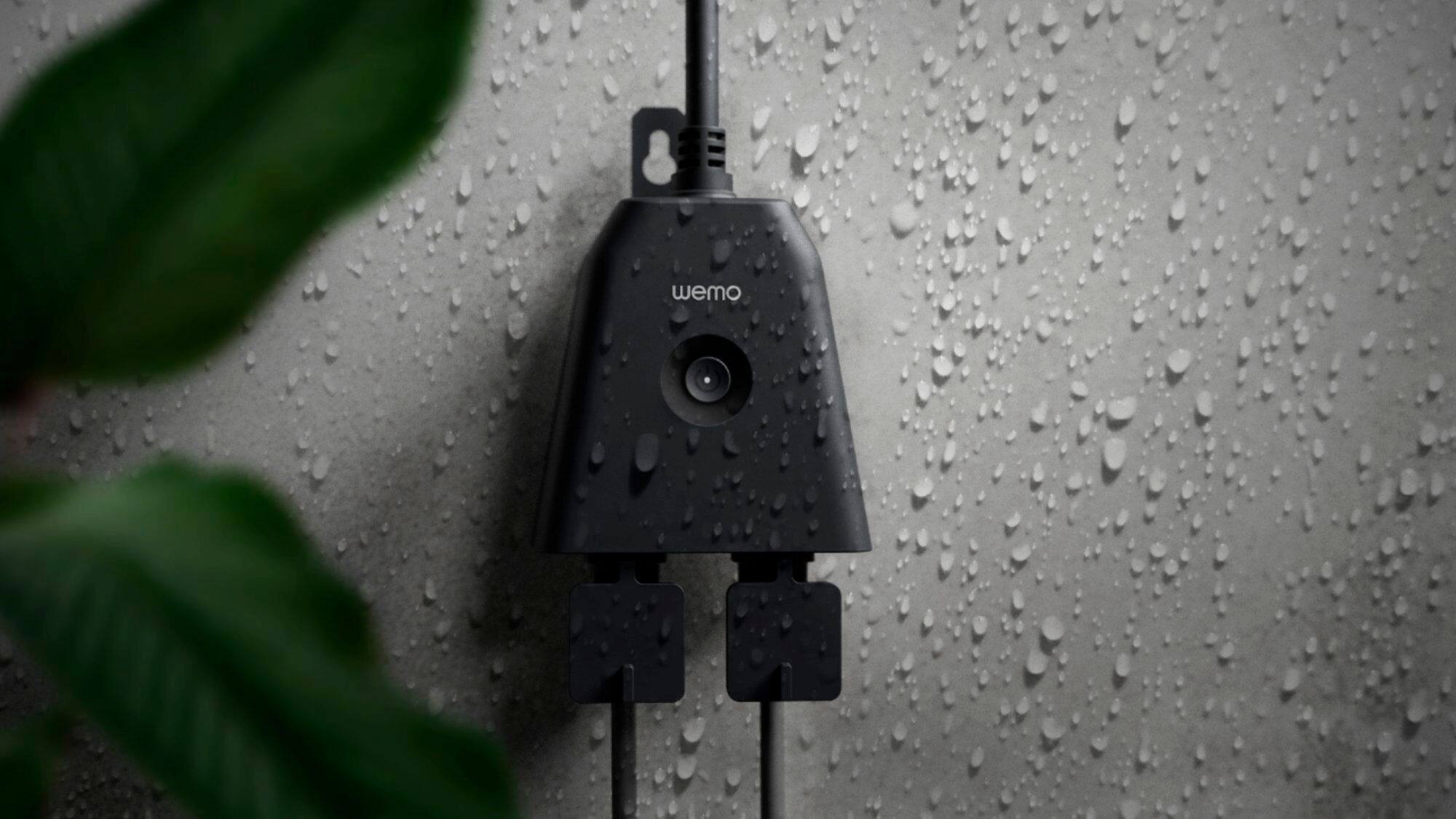 Alt View 16. WeMo - WiFi Smart Outdoor Plug - Black.