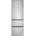 GE - 24 in. Wide 11.9 Cu. Ft. Bottom-Freezer Counter-Depth Refrigerator - Stainless Steel
