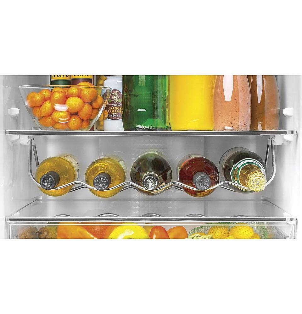 Alt View 16. GE - 11.9 Cu. Ft. Bottom-Freezer Refrigerator - Stainless Steel.