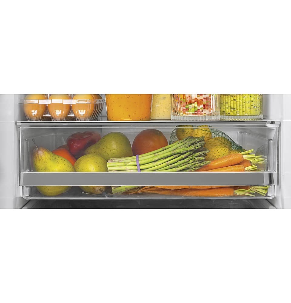 Alt View 17. GE - 11.9 Cu. Ft. Bottom-Freezer Refrigerator - Stainless Steel.