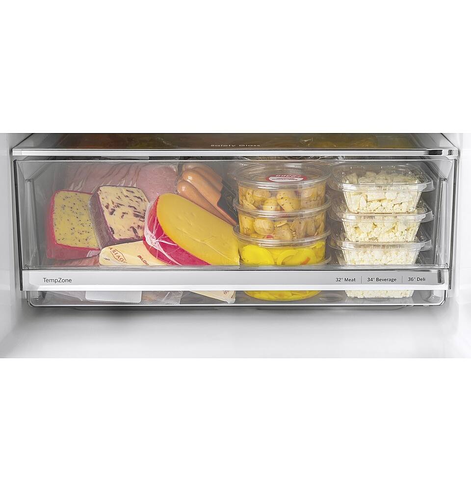 Alt View 18. GE - 11.9 Cu. Ft. Bottom-Freezer Refrigerator - Stainless Steel.