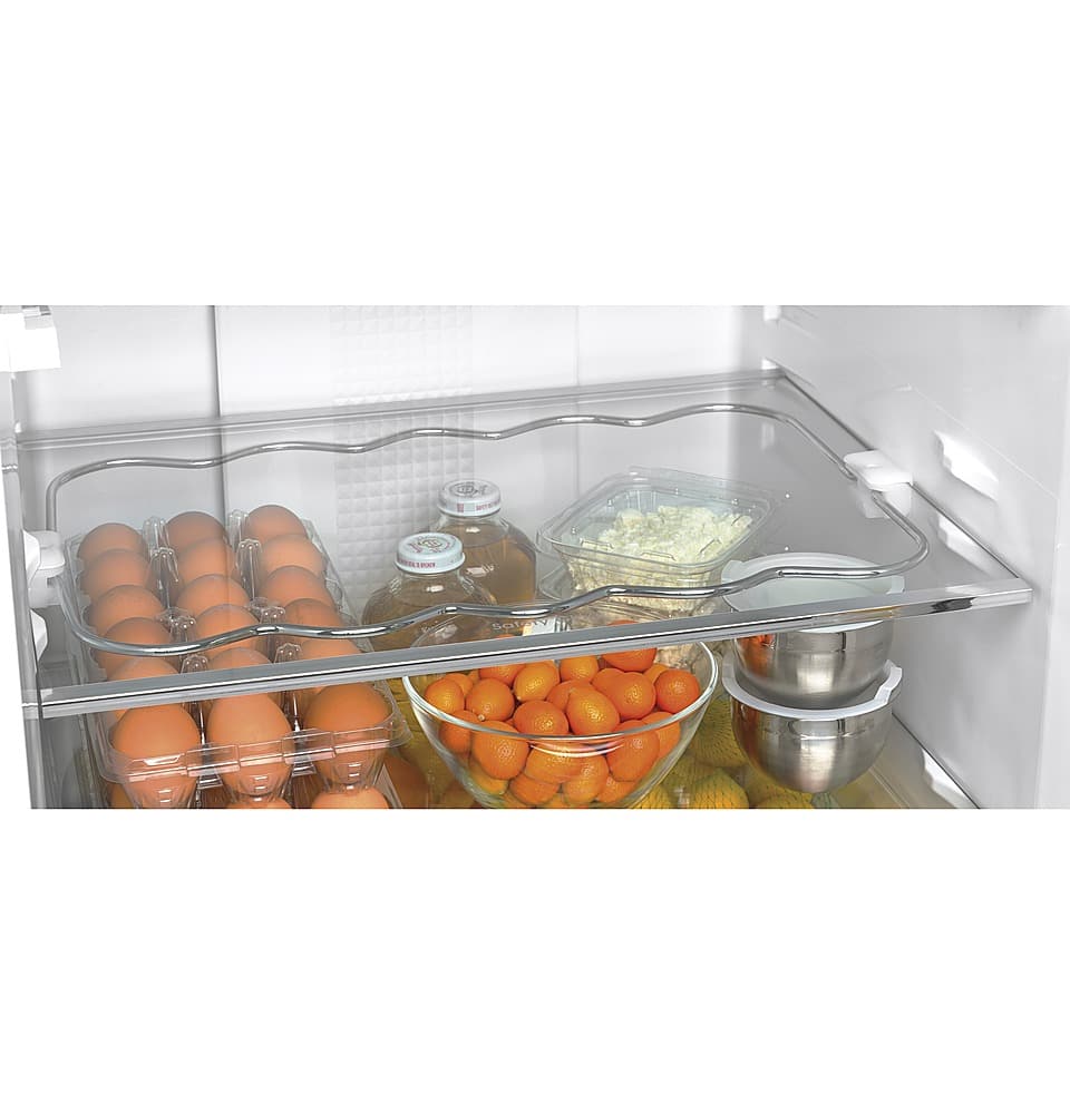 Alt View 20. GE - 11.9 Cu. Ft. Bottom-Freezer Refrigerator - Stainless Steel.