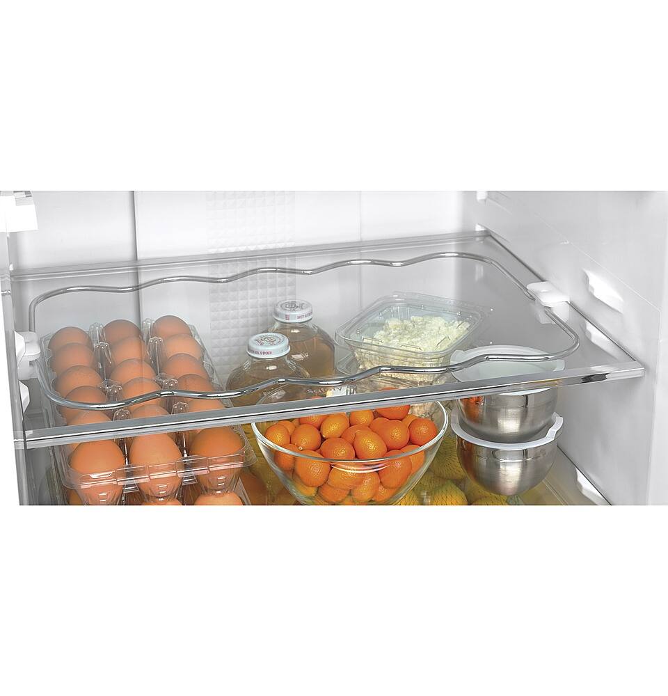 Alt View 20. GE - 11.9 Cu. Ft. Bottom-Freezer Refrigerator - Stainless Steel.