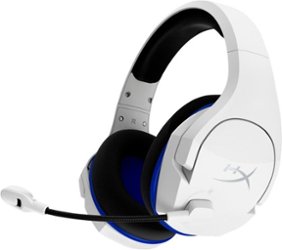 HyperX - Cloud Stinger Core Wireless Gaming Headset for PC, PS5, and PS4 - White - Angle_Zoom