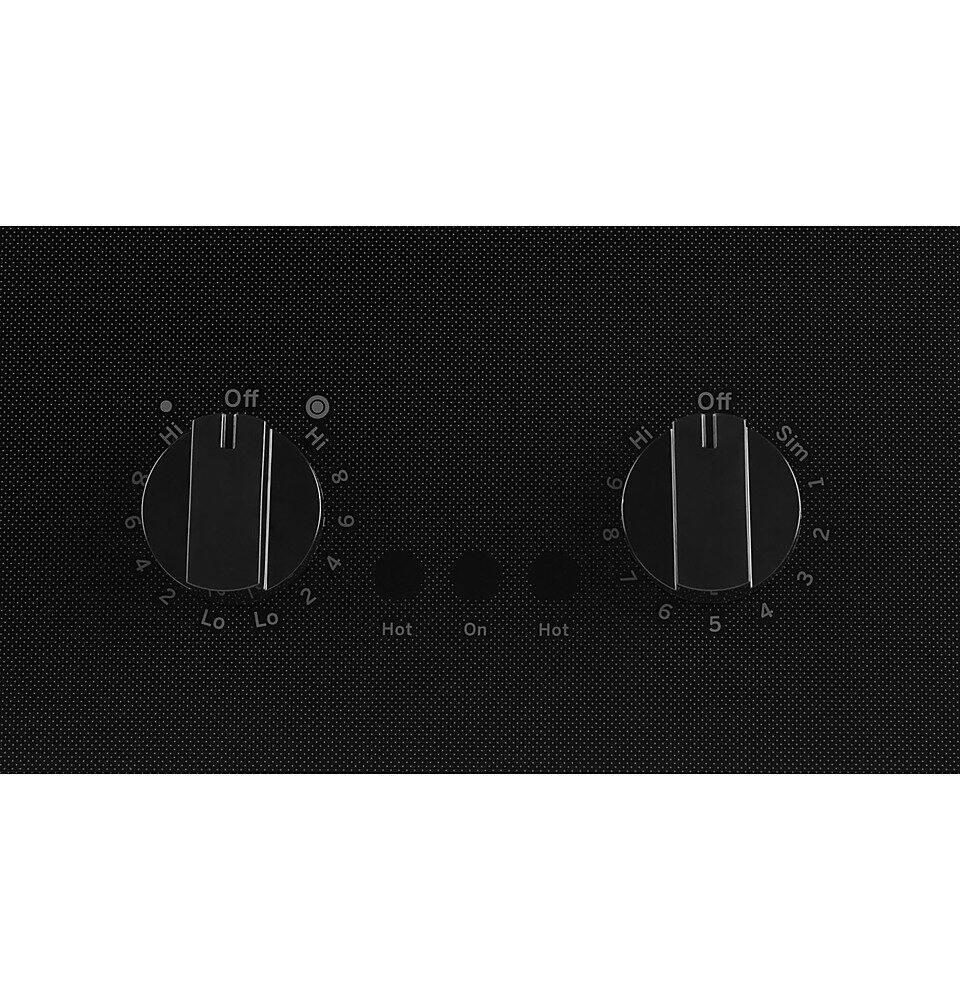 Alt View 12. GE - 21" Built-In Electric Cooktop - Black.