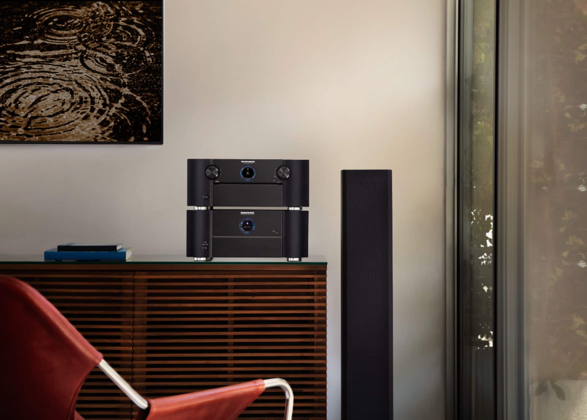 Alt View 15. Marantz - AV7706 Surround Pre-Amplifier - 11.2 Channel, Advanced 8K Upscaling, IMAX Enhanced, Auro-3D, Amazon Alexa Compatible - Black.