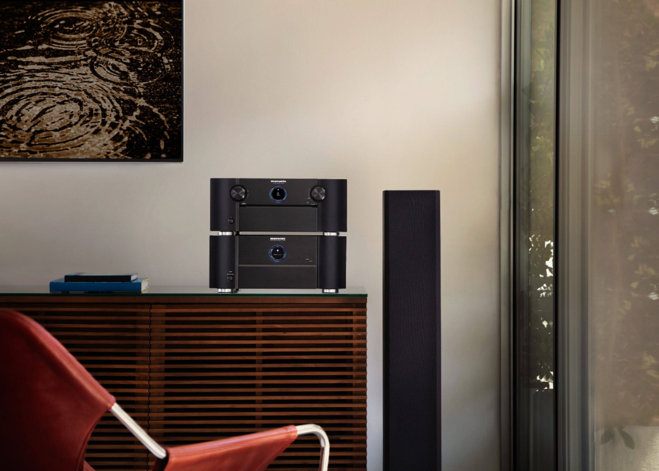 Alt View 15. Marantz - AV7706 Surround Pre-Amplifier - 11.2 Channel, Advanced 8K Upscaling, IMAX Enhanced, Auro-3D, Amazon Alexa Compatible - Black.