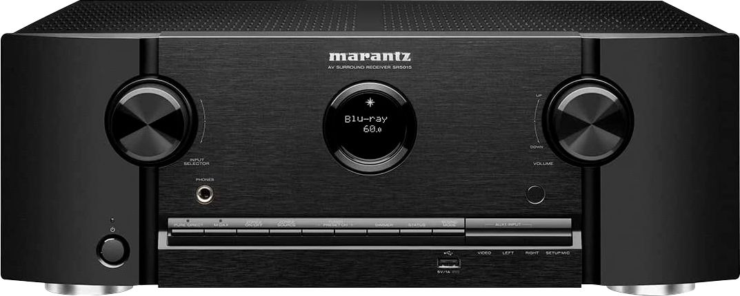 Marantz 8K Ultra HD AV Receiver SR5015 - 7.2 Channel - 3D Audio with Dolby Atmos Height, HEOS + Alexa - Black