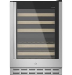 GE Profile - 44-Bottle Dual Zone Wine Center - Stainless steel - Front_Zoom