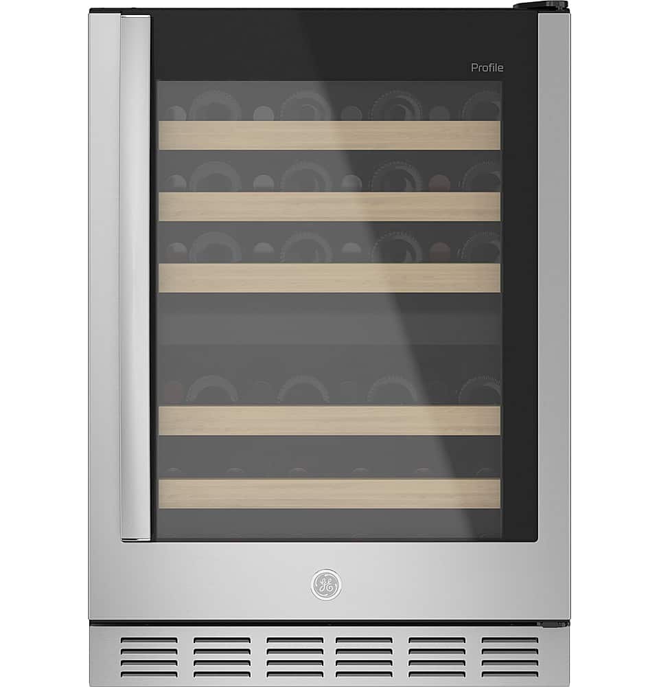Alt View 12. GE Profile - 44-Bottle Dual Zone Wine Center - Stainless Steel.