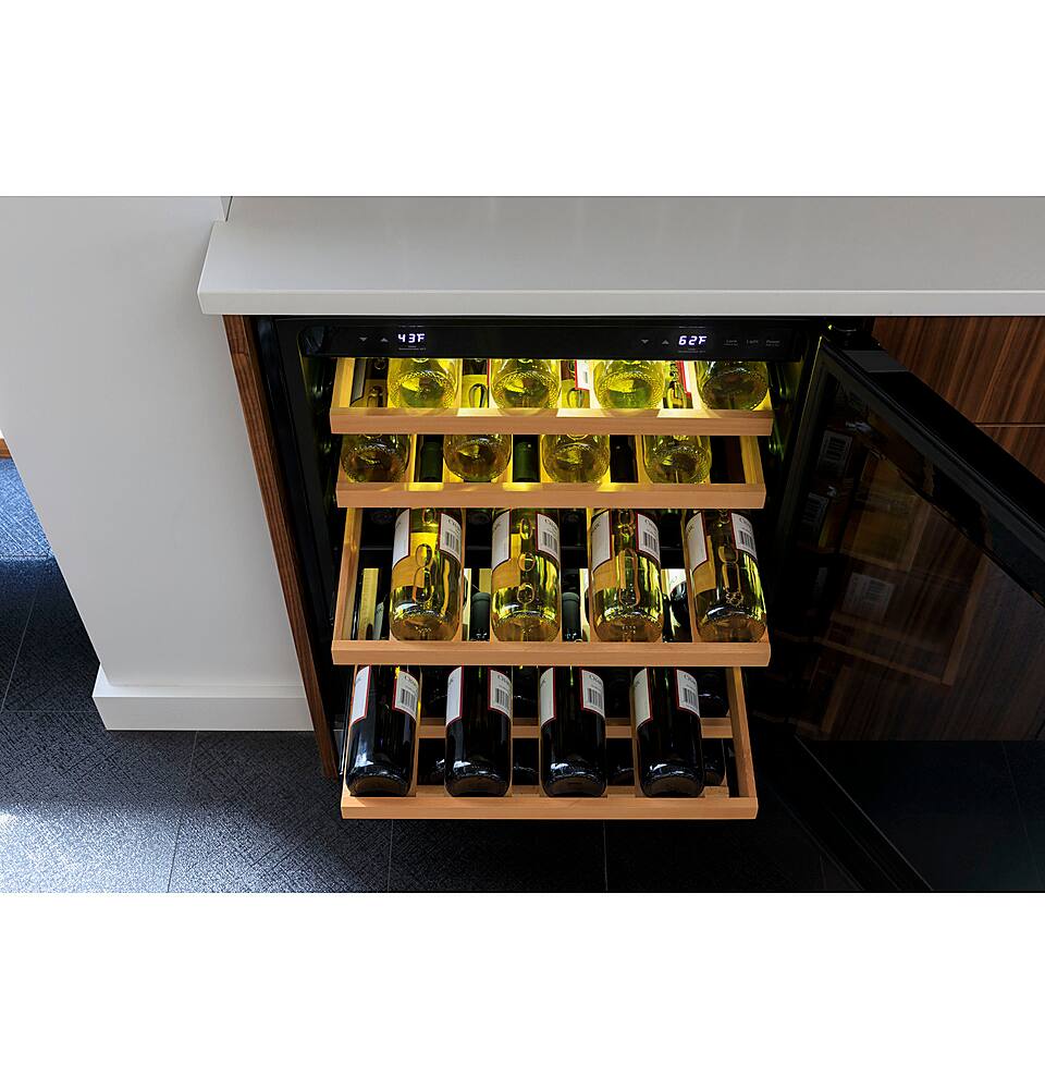 Alt View 16. GE Profile - 44-Bottle Dual Zone Wine Center - Stainless Steel.