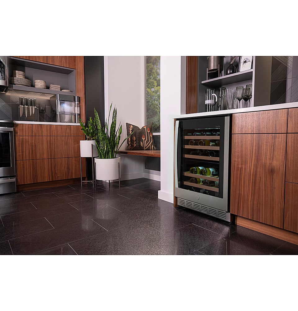 Alt View 20. GE Profile - 44-Bottle Dual Zone Wine Center - Stainless Steel.