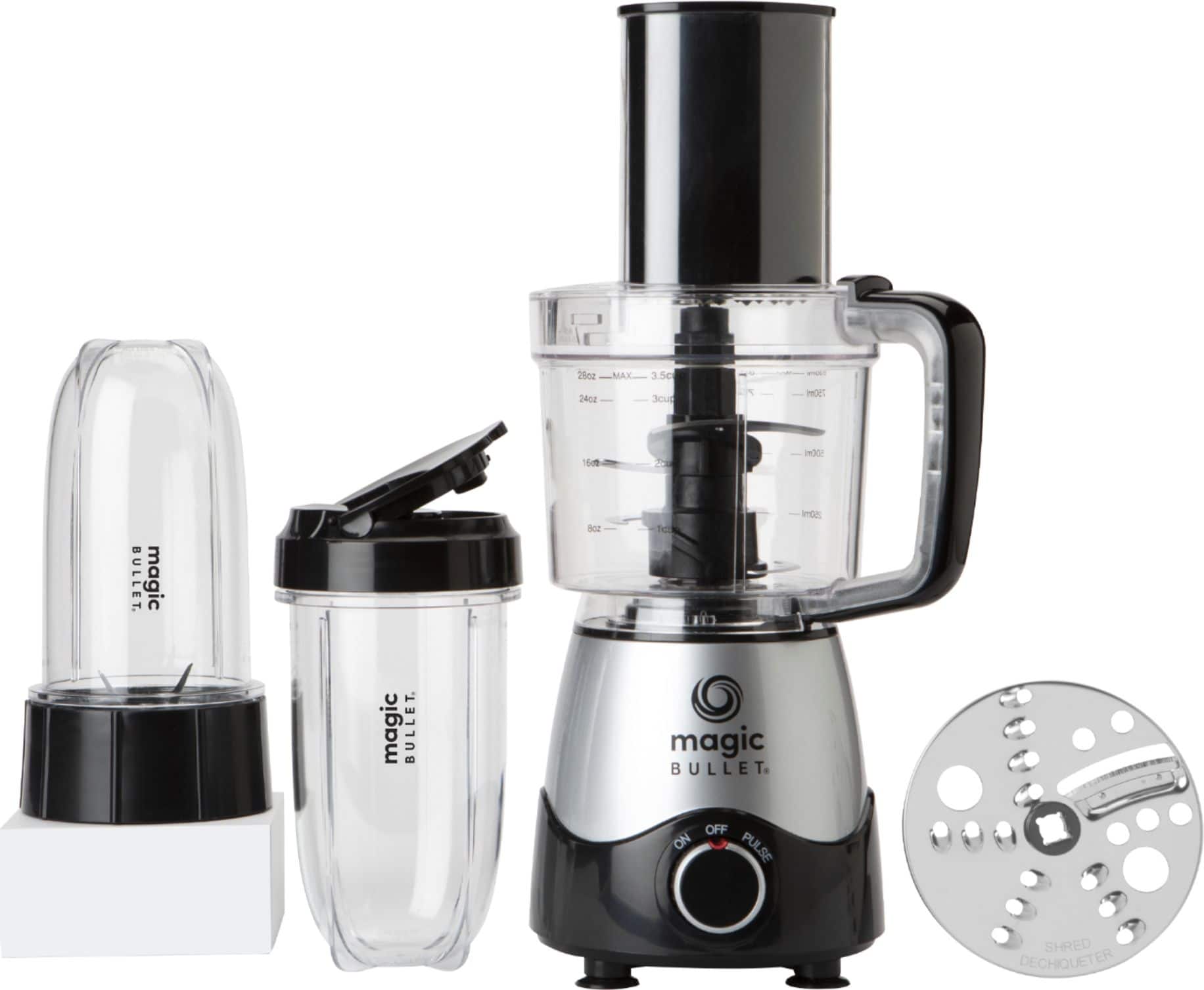 Angle. Magic Bullet - Kitchen Express Personal Blender and Mini Food Processor MB50200 - Silver.