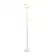 Front. Elegant Designs - 3 Light Floor Lamp with Scalloped Glass Shades - White.
