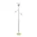 Angle. Elegant Designs - 3 Light Floor Lamp with Scalloped Glass Shades - Gold.