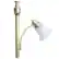 Front. Elegant Designs - 2 Light Mother Daughter Floor Lamp with White Marble Glass - Gold.