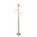 Front. Elegant Designs - 3 Light Floor Lamp with Scalloped Glass Shades - Rose Gold.