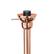 Alt View 14. Elegant Designs - 3 Light Floor Lamp with Scalloped Glass Shades - Rose Gold.