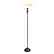 Front. Elegant Designs - 1 Light Torchiere Floor Lamp with Marbelized White Glass Shade - Restoration Bronze and White.