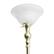 Alt View 13. Elegant Designs - 1 Light Torchiere Floor Lamp with Marbleized White Glass Shade - Gold.
