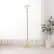 Left. Elegant Designs - 1 Light Torchiere Floor Lamp with Marbleized White Glass Shade - Gold.