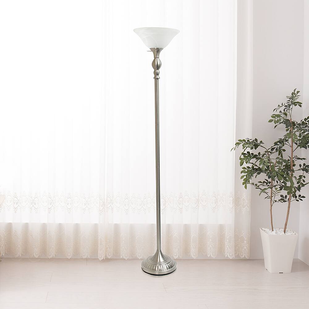 Elegant Designs 1-Light 71 In. Restoration Bronze Torchiere Floor Lamp With Marbelized Amber Glass Shade Lf2001 Rbz Elegant Designs 1-Light 71 In. Restoration Bronze Torchiere Floor Lamp With Marbelized Amber Glass Shade Lf2001 Rbz